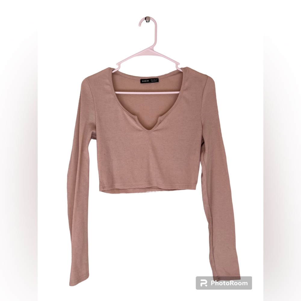 SHEIN EZwear 3pcs Solid Notched Neck Tee